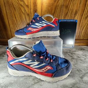 Saucony Sneakers Athletic Running Walking Blue Red White Size‎ 7W Wide